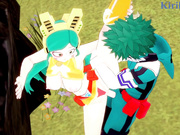Tomoko Shiretoko (Ragdoll) and Izuku Midoriya have intense sex outdoors. - My Hero Ac