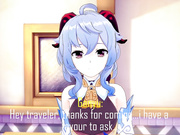 GANYU BREAST INFLATION- traveler helps ganyu grow her tits to make more milk