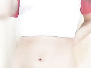 清純漂亮美女主播檸萌穿著紅白運動服現場直播道具插逼自慰大秀 表情淫蕩