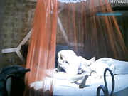 精品推荐-红帐房全视野偷拍喜欢健身的清纯美女被刚认识的健身教练各种动作操了30多分钟还不射,妹子受不了不干了!