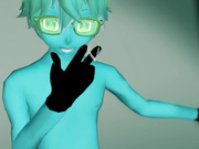 [MMD]Neru Masked bitcH(gentleman's hands ver)
