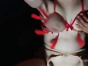 户外扛把子夜战两个骚女，全程高能露脸后入爆草，高亢呻吟浪叫不断，红布条裹奶子辟邪，轮草两女刺激不断