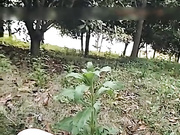 牛逼主播楠楠野外露出勾引摩的司机打野战（