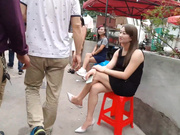 武汉城中村找了一大奶子站街女干一炮200