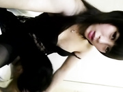 高跟性感黑丝貌美如花的TS瑶瑶和帅哥在酒店卫生间激情 画面太辣