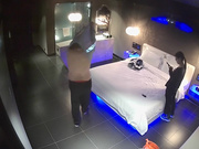 酒店水滴摄像头监控TP胖眼镜和貌似学院派的御姐开房啪啪