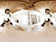 Hot Asian slut makes a footjob and suck your cock