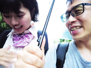 [CAWD-433] ごっくん解禁！M男くんのザーメンをぜ～んぶ吸い取っちゃうズブ濡れ痴女責め公然猥褻デート 市川りく - 1of5